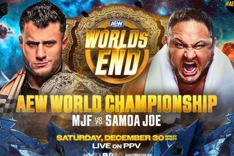 AEW Worlds End results, live streaming match coverage