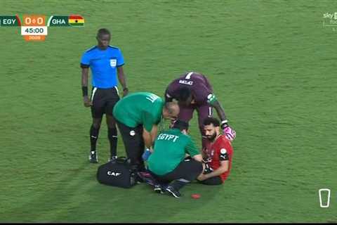 Mo Salah in Tears as Injury Forces Him Off in Egypt's Afcon 2023 Match