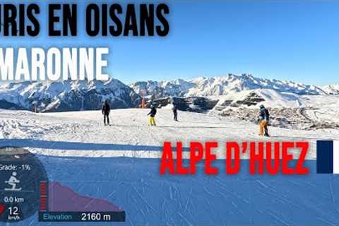 [4K] Skiing Alpe d''Huez, Auris en Oisans and Maronne - The Other Side, France, GoPro HERO11