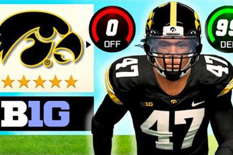 Can I Win Iowa a Natty With ZERO Offense? | NCAA Football 24