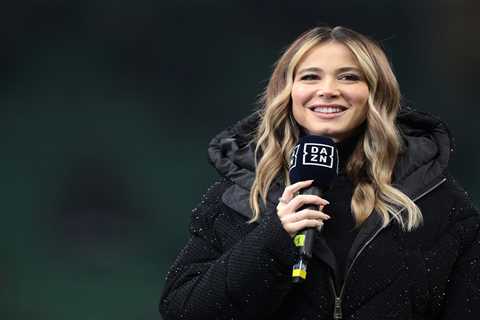 Premier League Wag Diletta Leotta Stuns Fans with Leggy Display During AC Milan Match