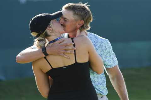 Meet Makena White, the surgery sales rep and golf’s newest Wag who kissed Jake Knapp live on TV..