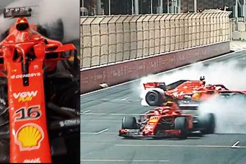 Must-see: Charles Leclerc and Carlos Sainz performing ‘donuts’ in Jeddah with Ferrari SF21