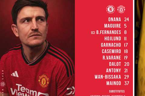 CONFIRMED LINE-UPS: Chelsea vs United – Rashford on the bench