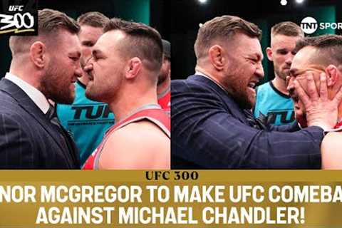 RETURN OF THE MAC 💰 Conor McGregor vs Michael Chandler ANNOUNCED at UFC 300  REACTION 🎥