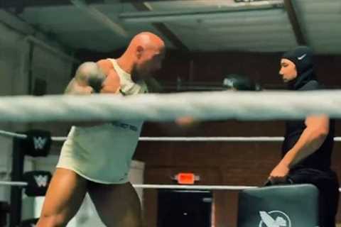 Dwayne ‘The Rock’ Johnson goes on pads and wrestles as he shares MMA training camp footage for next ..