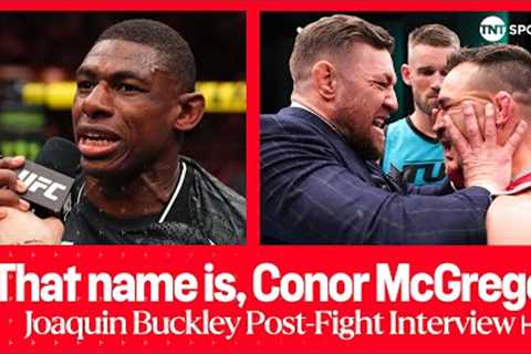 Buckley’s bizarre callout for Conor McGregor  UFC Fight Night Interview