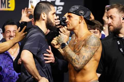 Dustin Poirier Mean Mugs Islam Makhachev During Fierce UFC 302 Weigh In: ‘The Talk Is Done, It’s..