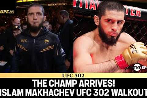 Undisputed Lightweight King Islam Makhachev walkout ahead of UFC 302 👑