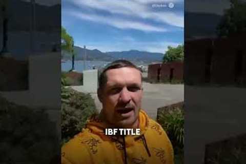 Oleksandr Usyk vacates his IBF heavyweight world title 👀