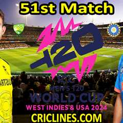 Today Match Prediction-AUS vs IND-Dream11-ICC T20 World Cup 2024-51st Match-Who Will Win