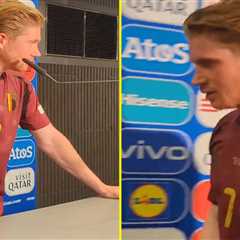 ‘Stupid’ – Kevin De Bruyne left irritated by reporter’s ‘Golden Generation’ question after..