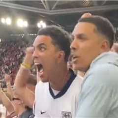 (Video) Trent’s brothers let loose in reaction to England’s winning penalty