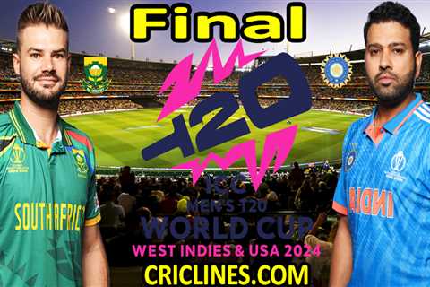 Today Match Prediction-SA vs IND-Dream11-ICC T20 World Cup 2024-Final Match-Who Will Win