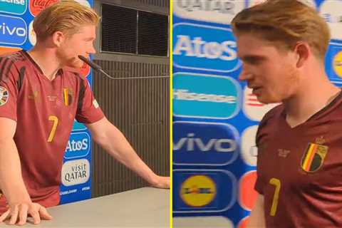 ‘Stupid’ – Kevin De Bruyne left irritated by reporter’s ‘Golden Generation’ question after..