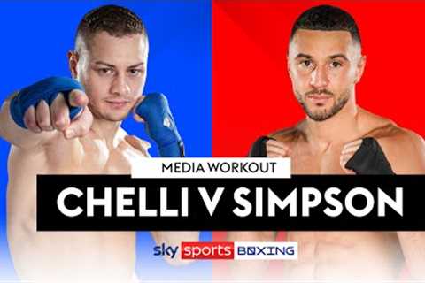 ZAK CHELLI V CALLUM SIMPSON! 🔥  Live Media Workout