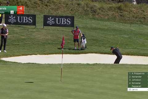 Watch incredible moment golfer Casey Jarvis achieves rarely-seen hole out that leaves commentators..