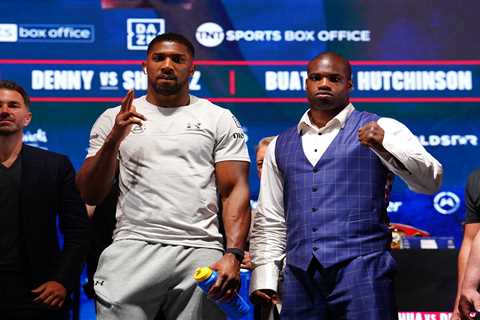 Anthony Joshua vs Daniel Dubois TV guide: How to watch huge Wembley Stadium fight