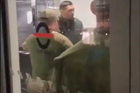 Boxing Champ Oleksandr Usyk Led Away in Handcuffs at Airport