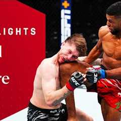 BRUTAL KNEE 😯  Yousseff Zalal v Jack Shore  UFC Fight Night Highlights