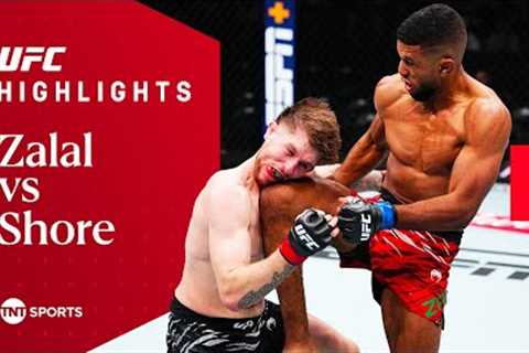 BRUTAL KNEE 😯  Yousseff Zalal v Jack Shore  UFC Fight Night Highlights