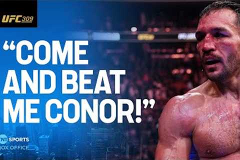 UFC 309: Michael Chandler CALLS OUT Conor McGregor after defeat to Charles Oliveira 😮‍💨 #UFC309