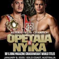 Jai Opetaia to Defend IBF and Ring Magazine Titles Against David Nyika