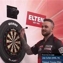 Dartboard disaster! Watch as two pros butcher a leg with 41 missed doubles