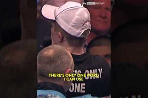 Ricky Hatton paying tribute to his adoring Manchester fans after beating Kostya Tszyu 🗣️❤️