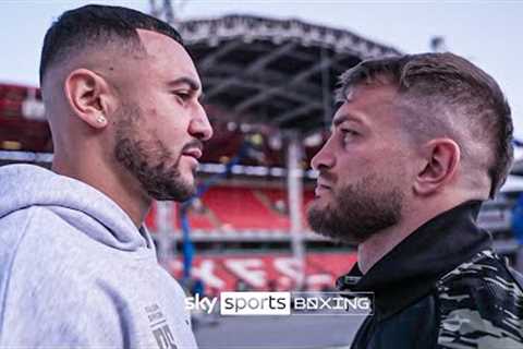 Callum Simpson and Ivan Zucco first FACE OFF on Oakwell pitch in Barnsley 👀