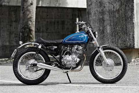 Something Blue: A Yamaha SR150 Street Tracker by 2LOUD Custom