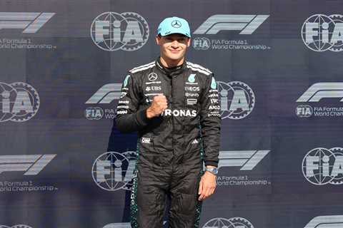 Russell's Pole Position Celebration Gets Spicy – And Max Is Right There Waiting