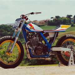 Go Fast, Turn Left, F* Brakes: A Honda Dominator Flat Tracker from Italy