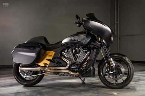Blacktop Brawler: A Custom Indian Chieftain for a UFC Fighter