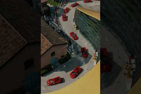Down here vs up there. #FerrariF50 #FerrariLegacyTour #FerrariSupercars #MuseiFerrari #Ferrari