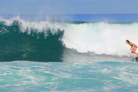 Surfing Ali''i Beach Haleiwa North Shore Oahu Hawaii  November 5th 2020