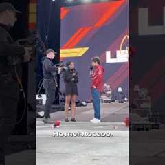 When Leo met Roscoe 🐾#F1Shorts #ScuderiaFerrari