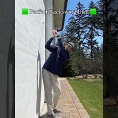 Perfect your backswing with a simple drill! ✅ A common mistake I see from amateur golfers is