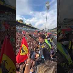 You couldn’t ask for better fans ❤️ Grazie mille a tutti!!!#ItalianGP 🇮🇹 #F1Shorts