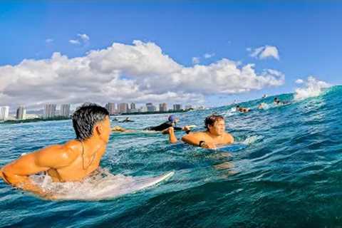 Surfing a 5''7 to 9''0 | Crispy Clean South Shore Waves | RAW POV