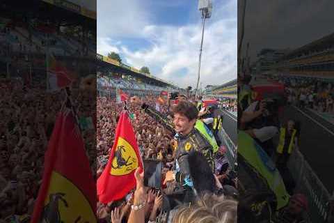 You couldn’t ask for better fans ❤️ Grazie mille a tutti!!!#ItalianGP 🇮🇹 #F1Shorts