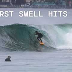 LA Surf Wakes Up (first swell of the year)