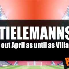 Tielemans out until April as Villa midfield injuries mount