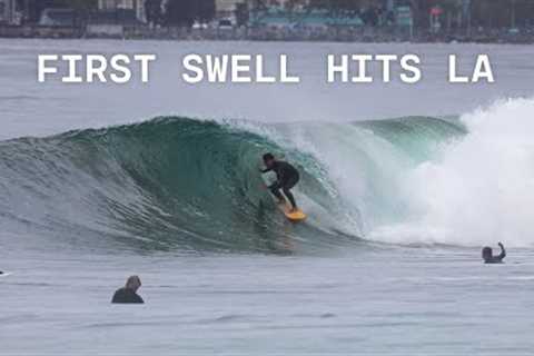 LA Surf Wakes Up (first swell of the year)
