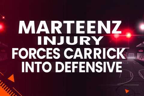 Martinez injury forces Carrick into defensive reshuffle